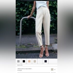 Zara high waisted trousers size XS